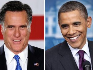 Obama and Romney