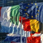 File picture shows European Union member states' flags flying in front of the building of the European Parliament in Strasbourg