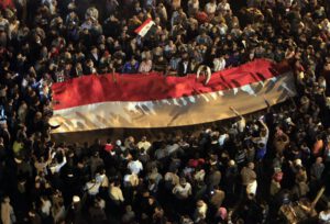 Protesters gather at Tahrir square in Cairo