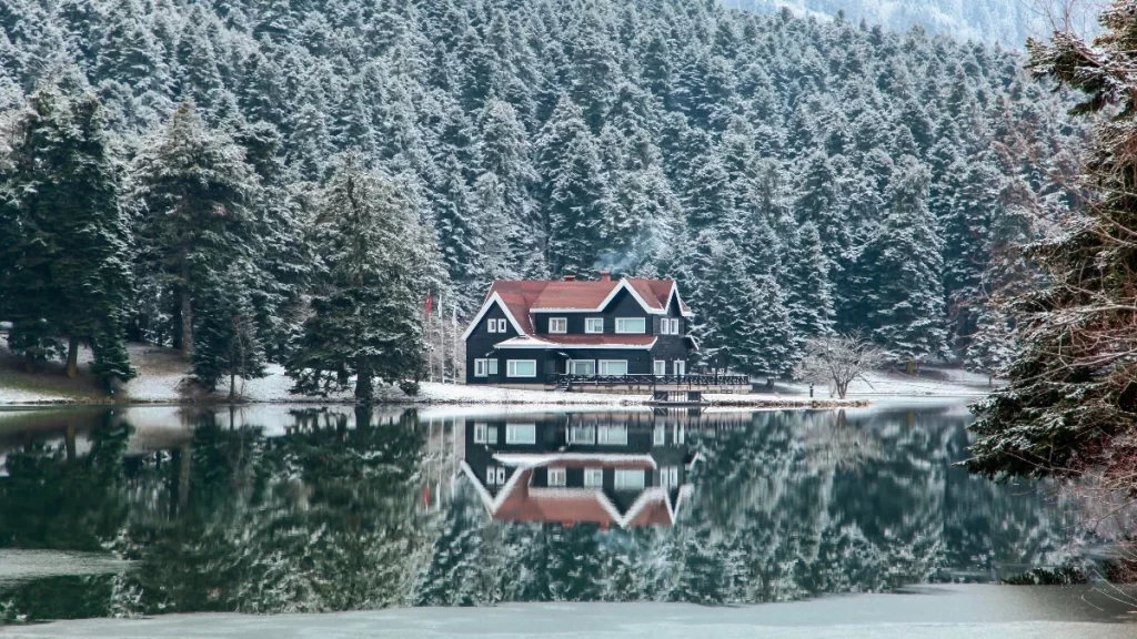 Bolu  Abant Lake in Winter, Turkey 